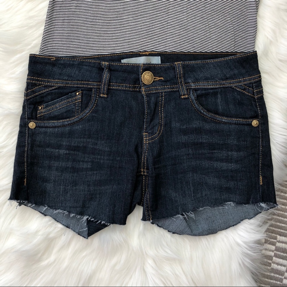 Rewind Raw Hem Denim Shorts 5